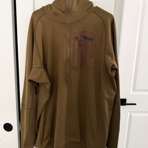 Sitka Tan Heavy Weight Hoodie Hoodie